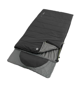 Outwell Contour Black Yazlık ve Kışlık Taraflı -13°C 1500gr Geniş Uyku Tulumu Siyah (Karışık)