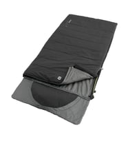 Outwell Contour Black Yazlık ve Kışlık Taraflı -13°C 1500gr Geniş Uyku Tulumu Siyah (Karışık)