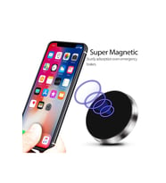 Araç Içi Telefon Tutucu Mini Mıknatıslı Telefon Tutucu Silindir Metal Manyetik Siyah Tutucu