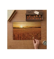 Günbatımında Buğday Tarlası Tasarımı 240 parça Ahşap Puzzle Ahşap Kutuda MP06587