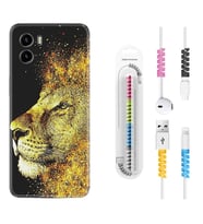 Vivo Y15S Y32 Y33S Y51 Y53S Kılıf Kablo Koruma Spiral Silikon Leon 1323