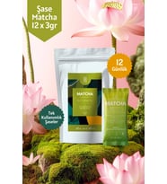 Saf Matcha Tekli Şase – 12 Günlük Özel Paket, 12x3 gr