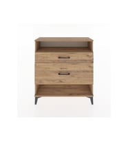 Arges Şifonyer Tek Raflı 2 Çekmeceli 88x30x96 Çam-Çam