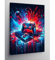 Kanvas Tablo Neon Oyun Kumandası
