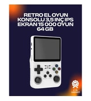 Mey İthalat® Retro Oyun Cihazı – Çift MicroSD Desteği, Çoklu Platform Uyumu, 3200 mAh Batarya