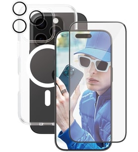 CARE by PanzerGlass Flagship iPhone 16 Pro 3'lü Çerçeve Aparatlı Telefon Koruma Seti