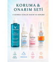 PureViana Cilt Bariyerini Güçlendiren Koruma & Onarım Seti – 4’lü – Temizleme, Serum, Nem, Spf