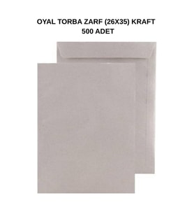 Torba Zarf 26x35 Kraft 90 gr 500 Adet – Dayanıklı ve Doğal Gönderim Çözümü
