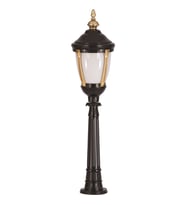 AVONNI BSU-68003-SOP-B Sarı/Siyah Boyalı Dış Mekan Aydınlatma E27 Aluminyum Polikarbon Cam 30cm