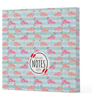 Flamingo 1 - Çizgisiz Yan Boyamalı Defter