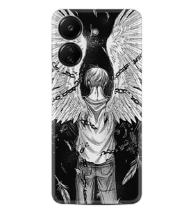 Xiaomi Redmi 13c Kılıf Desenli Silikon Platinium Series Angel 1883
