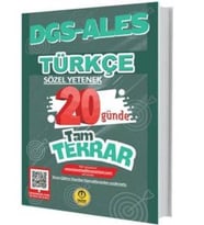 Tasarı DGS ALES Türkçe 20 Günde Tam Tekrar Soru Bankası