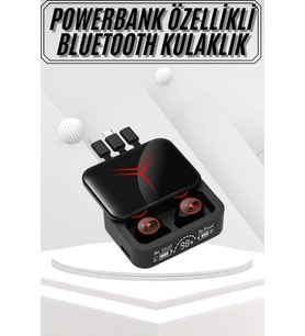 Kablosuz Bluetooth Kulaklık Powerbank Özellikli Göstergeli Hd Mikrofon