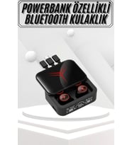 Kablosuz Bluetooth Kulaklık Powerbank Özellikli Göstergeli Hd Mikrofon