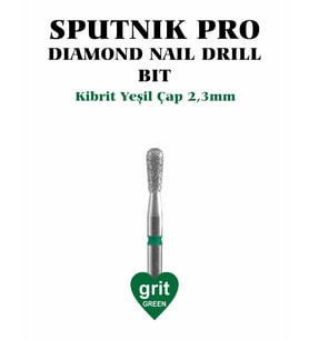 Elmas Kibrit Freze Yeşil Çap 2,3mm