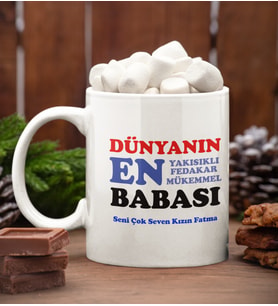 BABALAR GÜNÜNE ÖZEL EN FEDAKAR BABA KUPA BARDAK