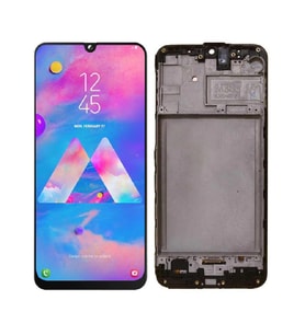 Samsung Galaxy M30 M305F ile Uyumlu Oled Ekran Dokunmatik Çıtalı (Siyah)