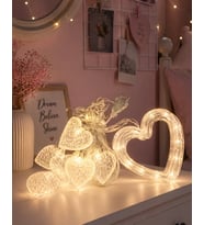 Kalp Figürlü Led Neon Dekor Işığı Romantik Ortam Aydınlatması