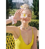 Sarı Plumeria Çiçeği Mandal Toka