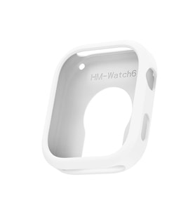 Xiaomi Redmi Watch Uyumlu 6 Yumuşak TPU Silikon Kasa Koruyucu Zore Watch Gard 41 (Beyaz)