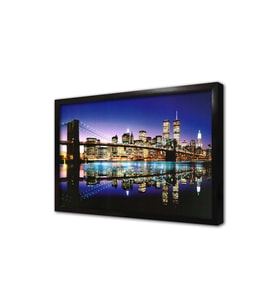 New York Gece Çerçeveli Mdf Tablo