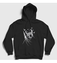 Presmono Unisex Siyah Nail Oyun Hollow Knight Kapüşonlu Sweatshirt 492490tt