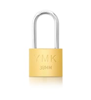 YMK Asma Kilit Sarı Uzun 38 MM YMK-1238BL