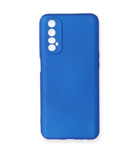Realme 7 Kılıf First Silikon - Mavi