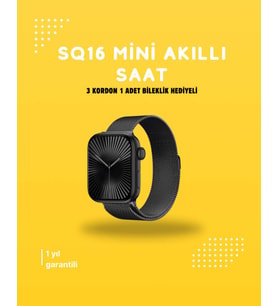 Akıllı Saat SQ-16 Mini Series 10 Unisex Tasarım, Sağlık ve Spor Takibi