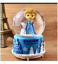 Frozen Temalı Işıklı Müzikli Püskürtmeli Büyük Boy Kar Küresi