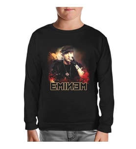 Eminem Siyah Çocuk Sweatshirt