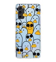 Samsung Galaxy S20  Kamera Korumalı Kapak Duck Tasarımlı  Şeffaf  Kılıf
