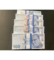 YENİ 500 ADET 100 TL GEÇERSİZ EĞLENCE OYUN ŞAKA  DÜĞÜN PARASI