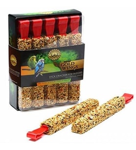 Gold Wings Premium Muhabbet Kuşu Ballı Meyveli Kraker 10'lu