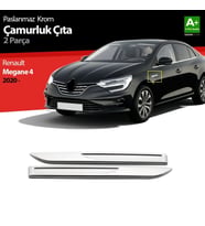 Renault Megane Uyumlu 4 Krom Çamurluk Sinyal Çıtası 2 Parça. 2020 Üzeri
