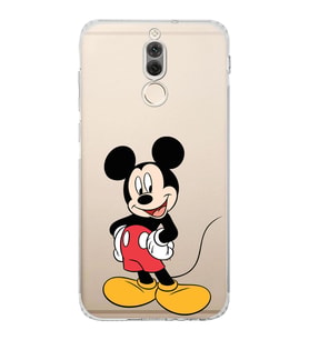Huawei Mate 10 Lite  Kamera korumalı Kapak Mickey Mouse Tasarımlı  Şeffaf Kılıf