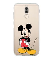 Huawei Mate 10 Lite  Kamera korumalı Kapak Mickey Mouse Tasarımlı  Şeffaf Kılıf