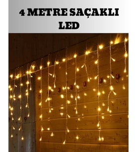 4 Metre Şelale Led Işık Perdesi Dekoratif