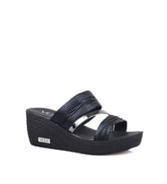 VOGA 2044 COMFORT CASUAL DOLGU TABAN KADIN TERLİĞİ (Siyah)