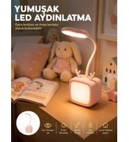 Kablosuz LED Masa ve Gece Lambası Dekoratif Şarjlı Tasarım