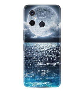 Xiaomi Redmi 12C Kılıf Resimli Desenli Baskılı Silikon Great Moon 1301