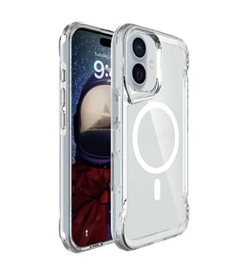 Lexroo iPhone 16 Kılıf M-safe Şarj Özellikli T-Max M-safe Kılıf - Şeffaf
