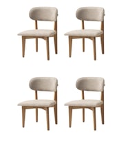 Nergis Sandalye Ahşap Gürgen 4 Lü Set Cafe,Restaurant,Mutfak,Salon,Yemek Odası Sandalyesi