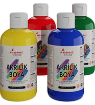 Ana Renkler Akrilik Boya 4'lü Set 4x250gr
