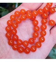 8 mm Ayhan Turan Usta İşçilikli Turuncu Zar Kehribar Tesbih