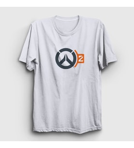 Presmono Unisex Beyaz Logo V2 Oyun Overwatch T-Shirt 361228tt (Beyaz)