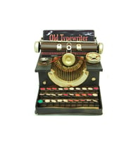 Dekoratif Metal Daktilo Biblo Vintage Hediyelik