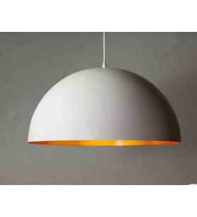 MYLİGHTS 40 CM BEYAZ İÇİ ALTIN METAL SARKIT AVİZE MUTFAK AVİZE GENC ODASI  (Kırmızı-Beyaz)
