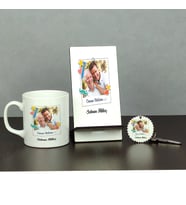 Canım Babam Fotoğraflı Üçlü Set (Kupa + Telefon Standı + Anahtarlık)