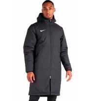 Nike Football Synthetic Fit Loose Fit Jacket Erkek Bol Kesim Kapüşonlu Mont Parka Siyah